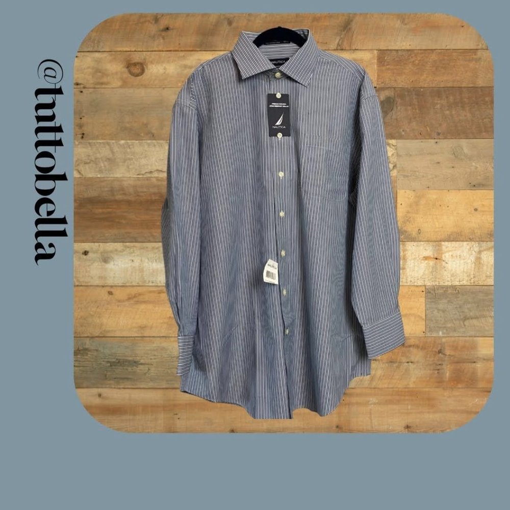 NWT Nautica Wrinkle Resistant Button Down